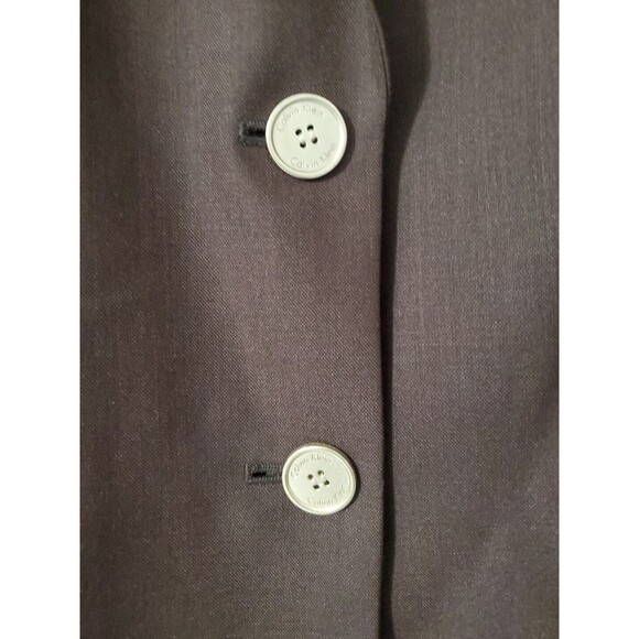 Calvin Klein women's brown blazer with 2 gold buttons size 8 - Picture 2 of 6